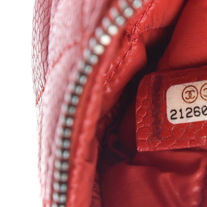 Chanel Caviar Quilted Small Cosmetic Case Red 7 of 7