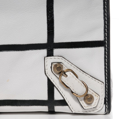 Balenciaga Calfskin Papier Embossed A4 Carreaux Tote 11 of 13