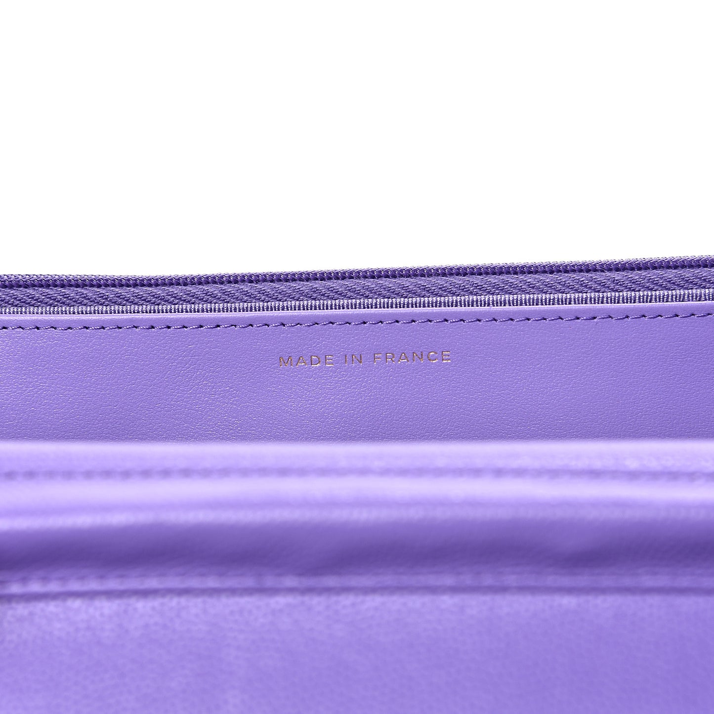 Caviar Quilted Wallet On Chain WOC Purple