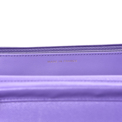 Chanel Caviar Quilted Wallet On Chain WOC Purple 6 of 10
