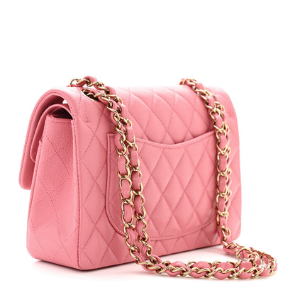 Chanel Caviar Quilted Small Double Flap Pink 3 of 11