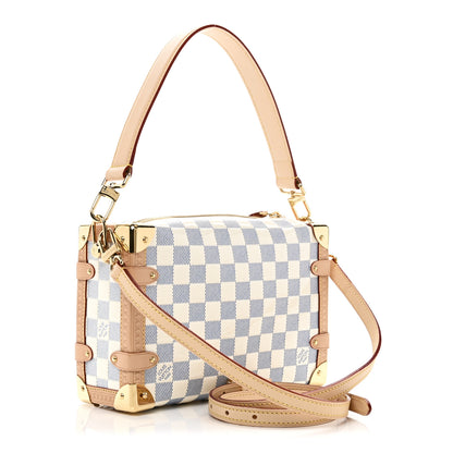 Louis Vuitton Damier Vernis Calfskin Side Trunk MM Celeste Blue 3 of 10