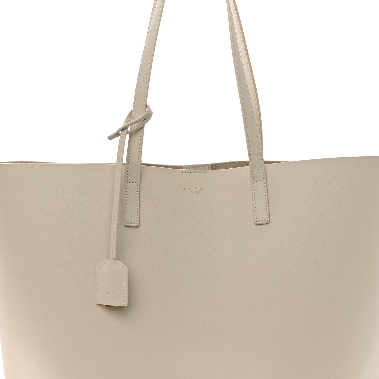 Saint Laurent Calfskin Large Shopping Tote Porcellana 8 of 14