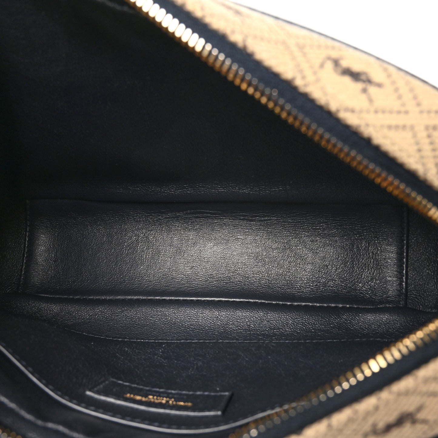 Canvas Monogram All Over Camera Bag Beige