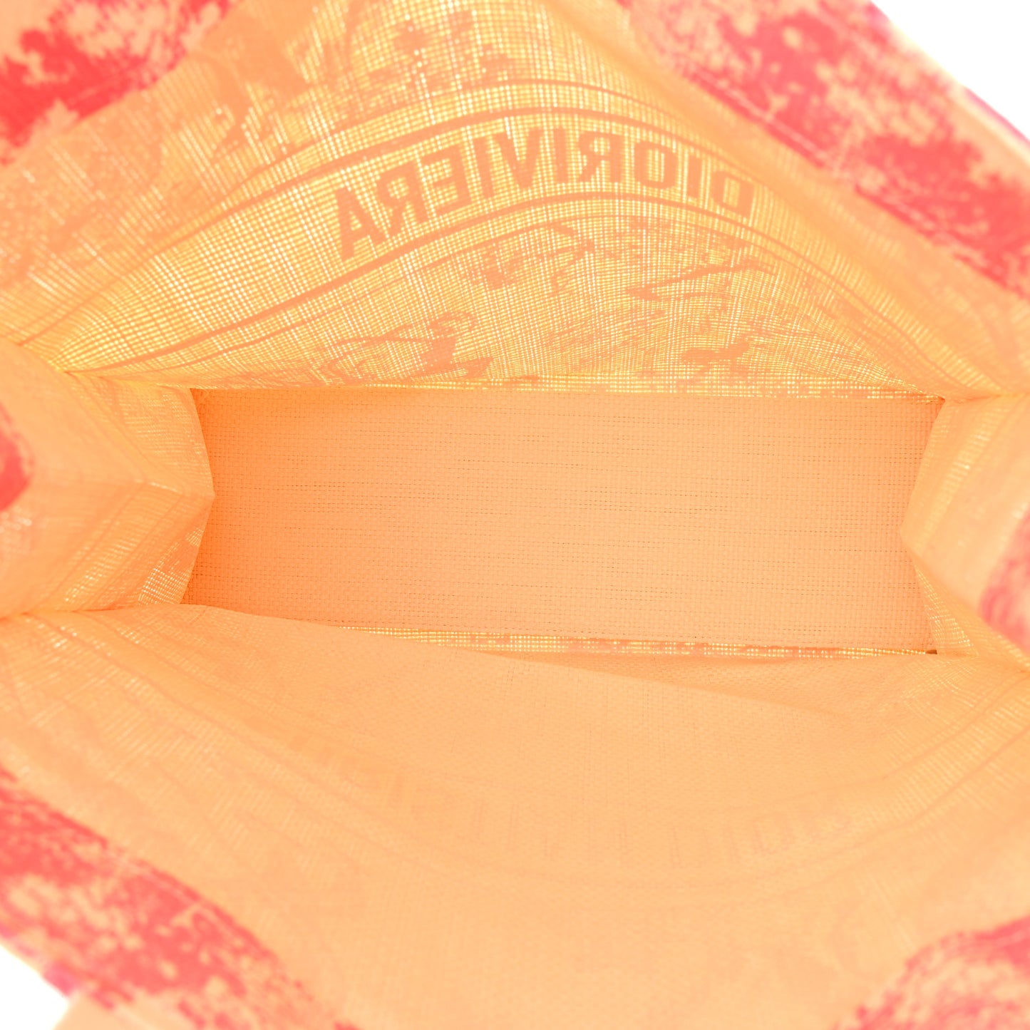 Straw Dioriviera Tote Pink