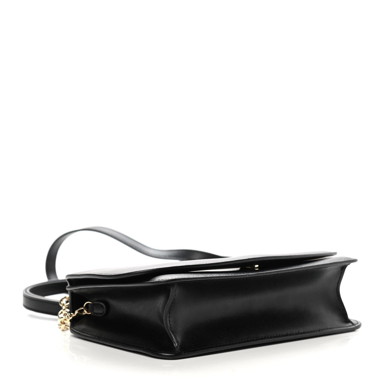 Salvatore Ferragamo Calfskin Vela Crossbody Bag Black 3 of 11