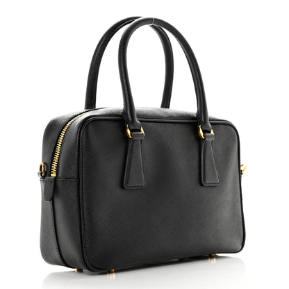 Prada Saffiano Lux Bauletto Black 2 of 7