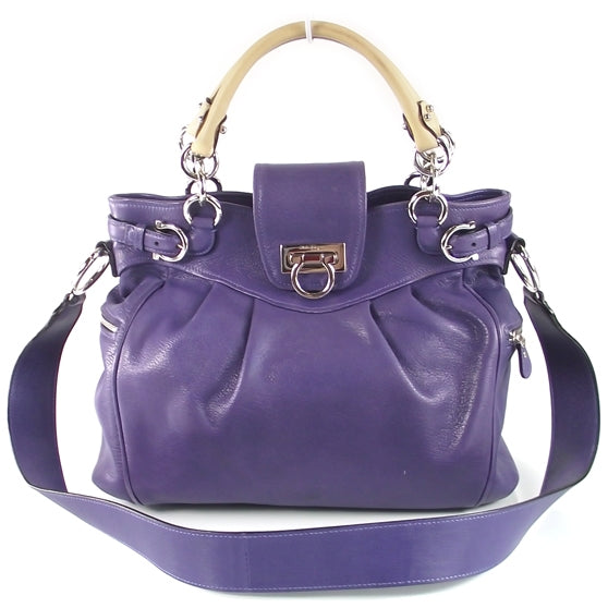 SALVATOREFERRAGAMOLeatherMarisaPurple