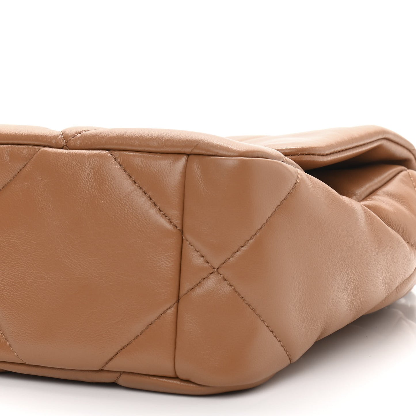 Lambskin Quilted Medium Chanel 19 Flap Brown