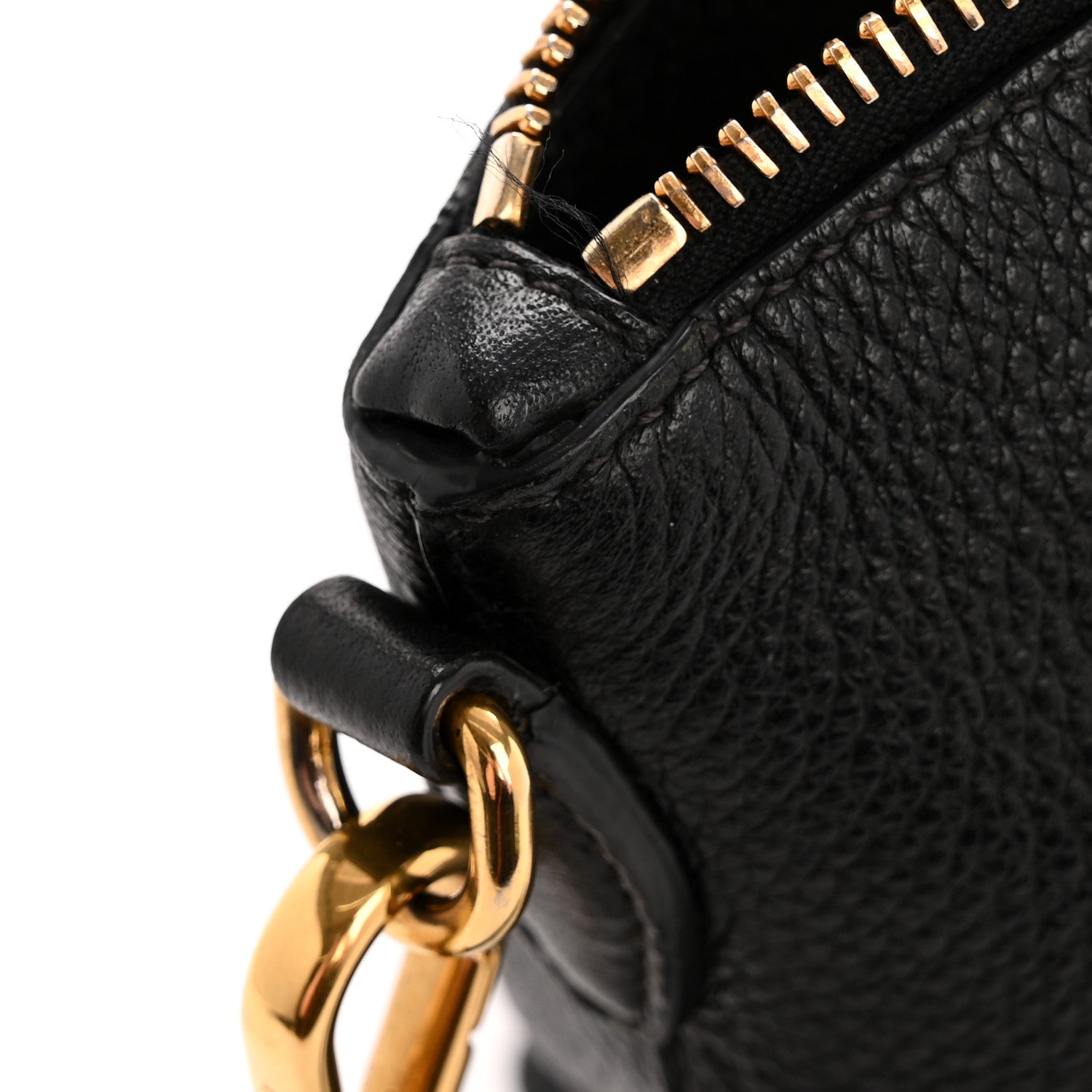 Prada Vitello Daino Pocket Small Tote Black 16 of 17