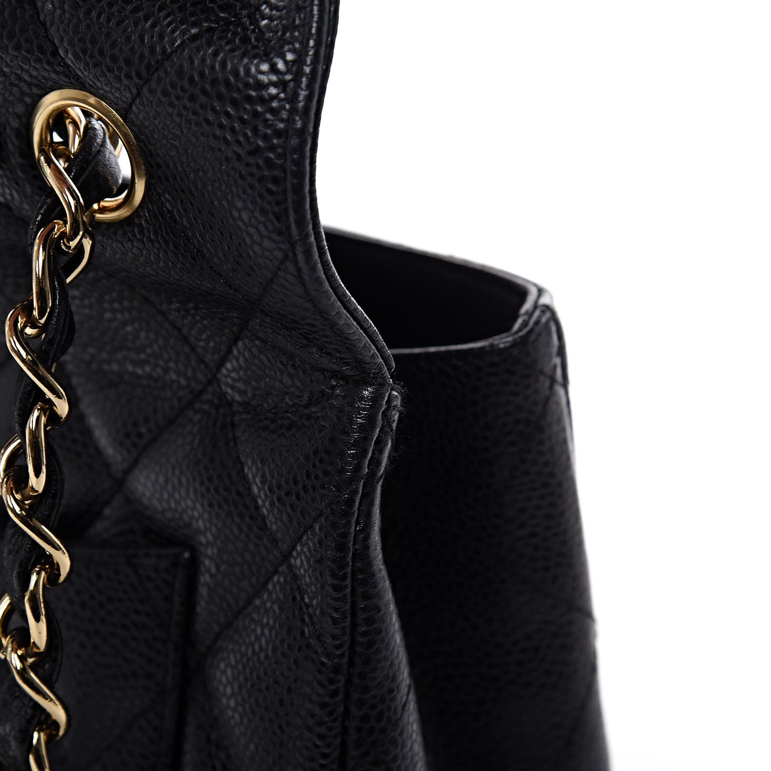 Chanel Caviar Quilted Jumbo Single Flap Black 12 of 12