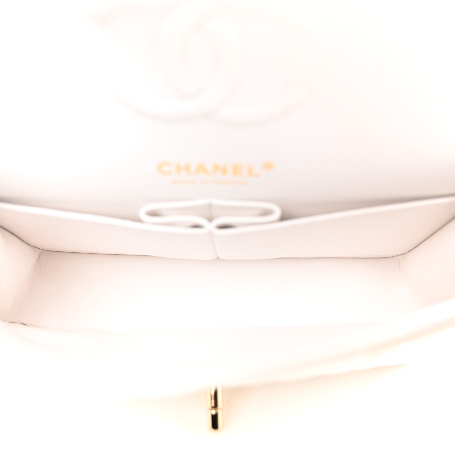Chanel Caviar Quilted Small Double Flap White 5 of 10
