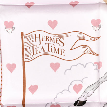 Hermes Silk Hermes Tea Time Scarf 70 Rose Pale Beige 3 of 6