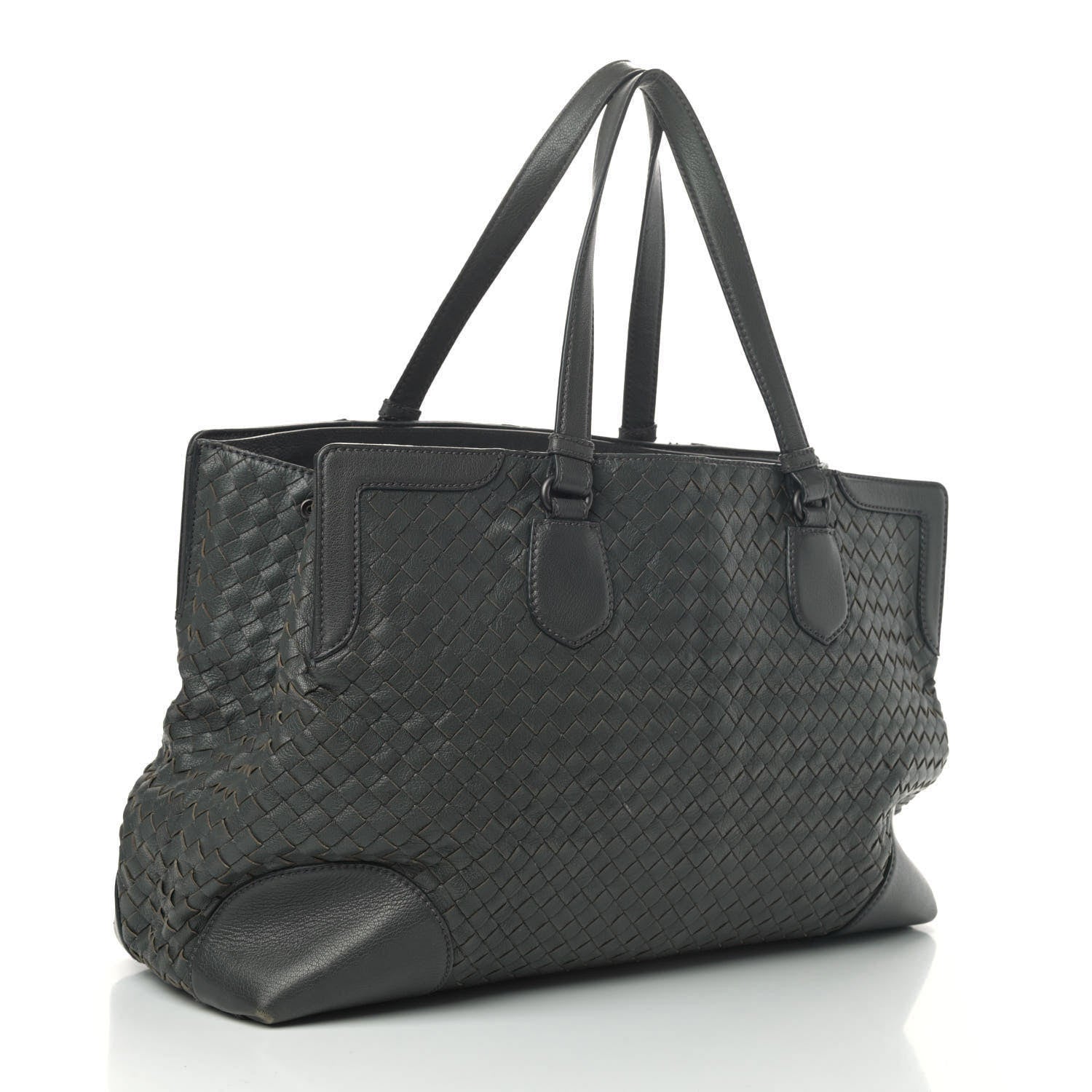 Bottega Veneta Nappa Intrecciato Large Top Handle Tote Grey 2 of 11