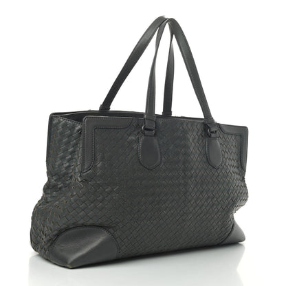 Bottega Veneta Nappa Intrecciato Large Top Handle Tote Grey 2 of 11