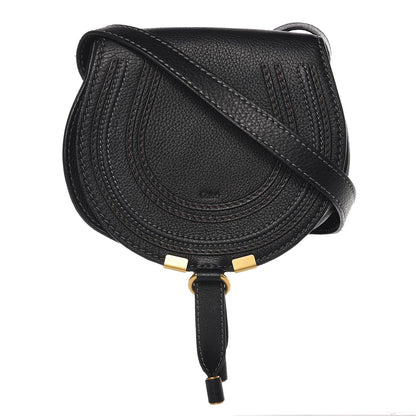 Chloe Calfskin Mini Marcie Round Crossbody Bag Black 1 of 6