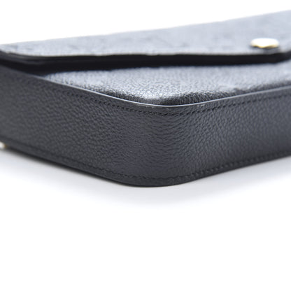 Louis Vuitton Empreinte Pochette Felicie Chain Wallet Black 11 of 14