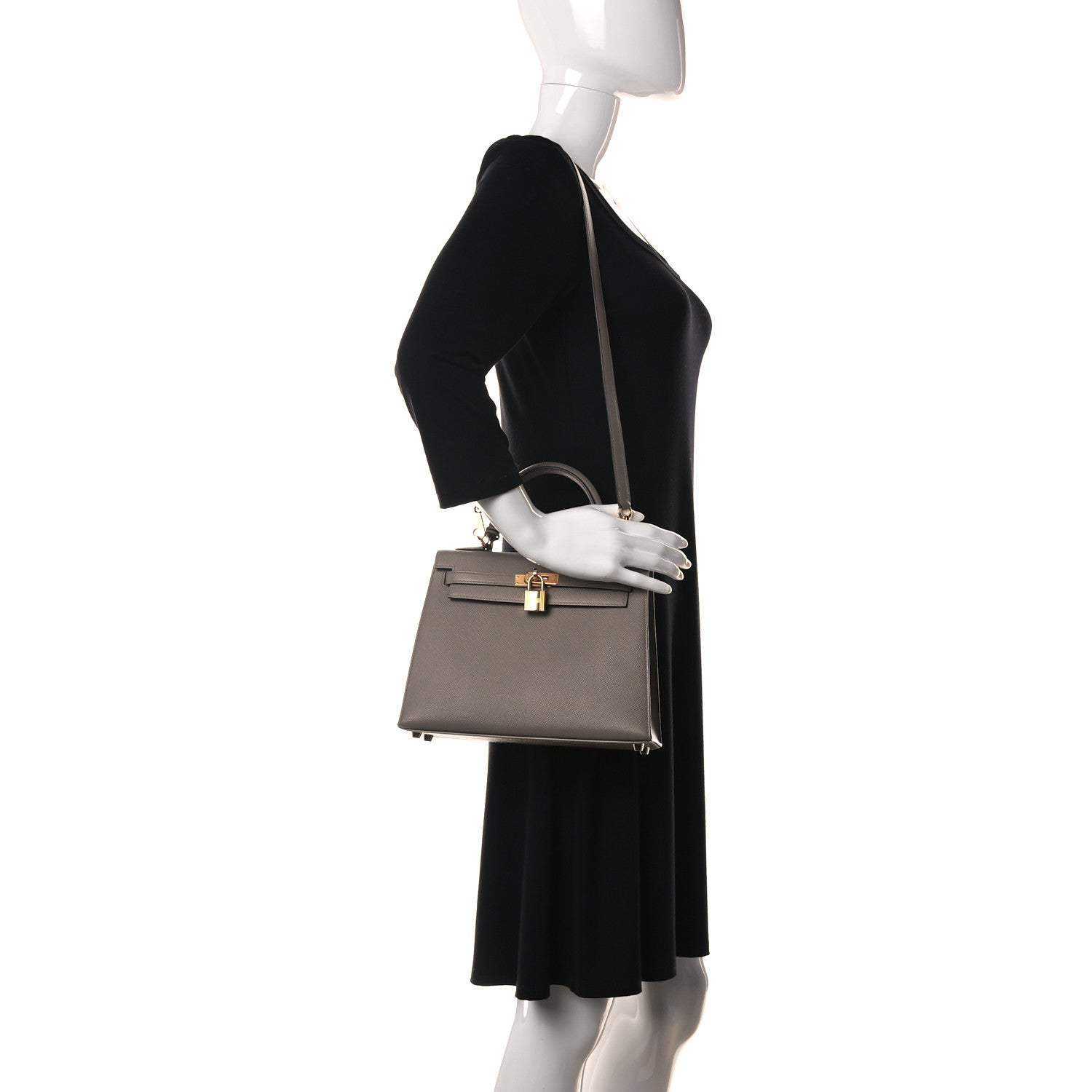 Hermes Epsom Kelly Sellier 25 Gris Asphalte 2 of 38