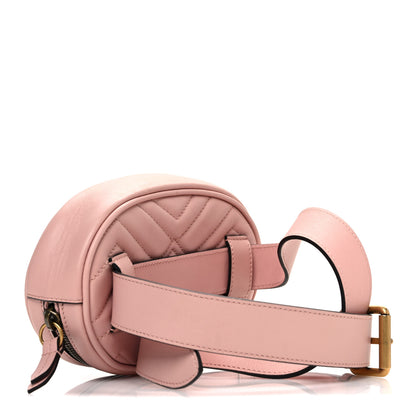Gucci Calfskin Matelasse GG Marmont Belt Bag 95 38 Perfect Pink 3 of 10