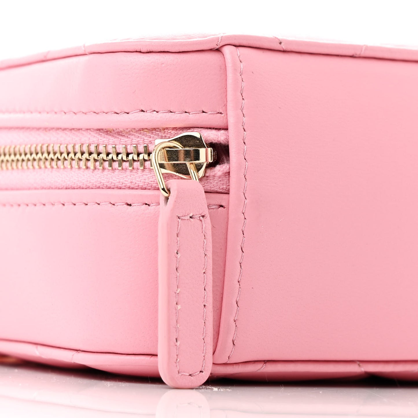 Lambskin Quilted Camera Bag Pink