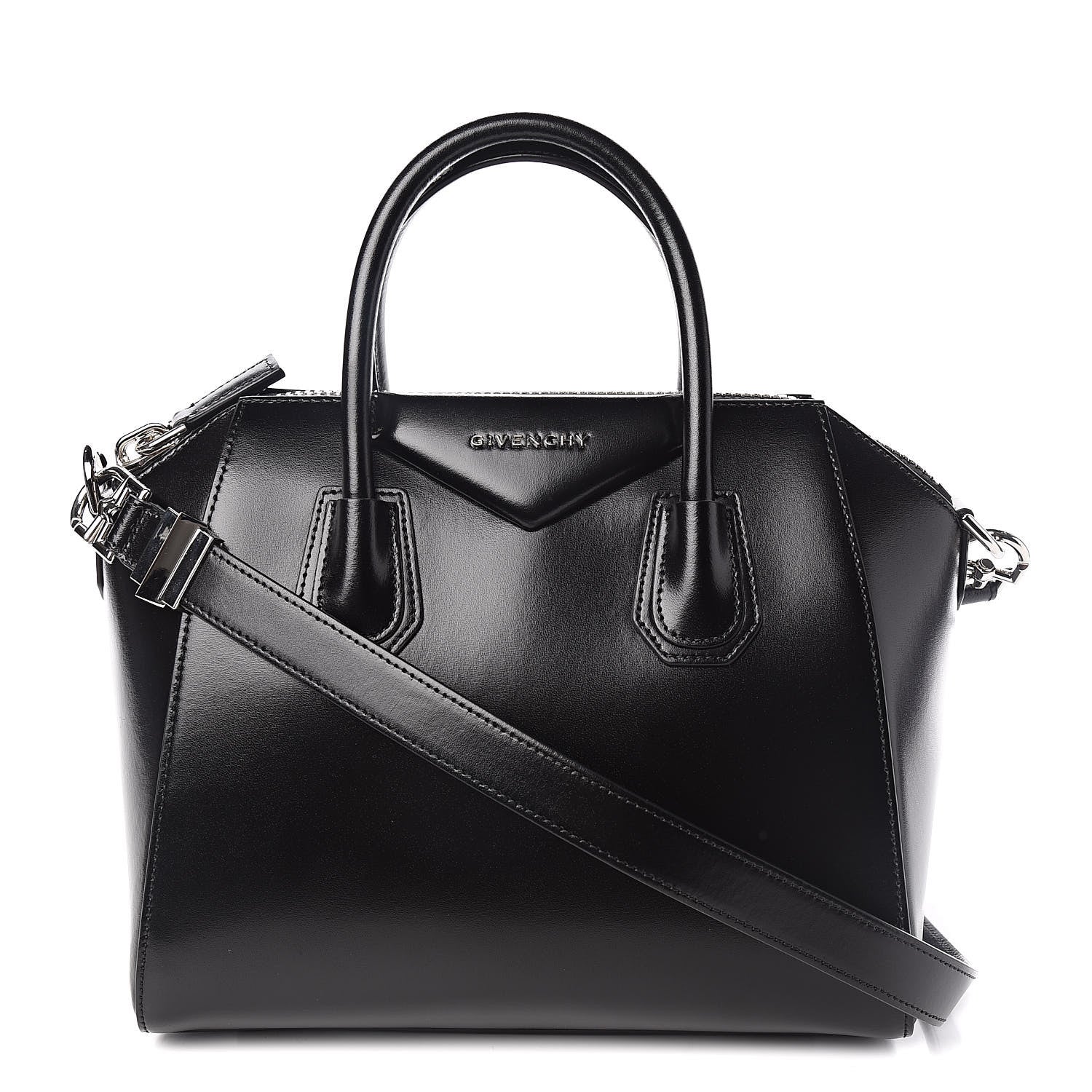 Givenchy Shiny Lord Calfskin Small Antigona Black 1 of 10