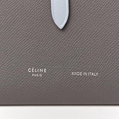 Celine Grained Calfskin Large Multifunction Strap Wallet Pebble Mineral 7 of 8