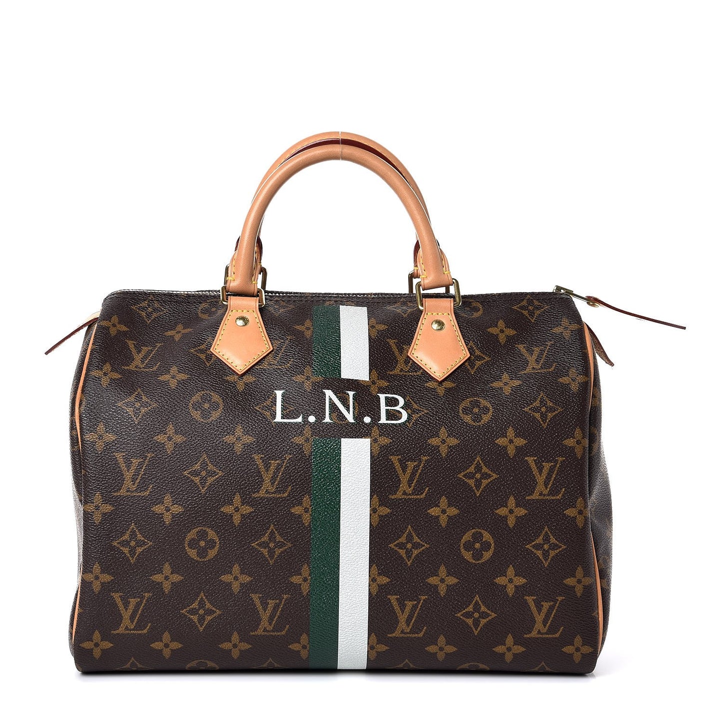 Monogram My LV Heritage Speedy 30 Vert Anglais White