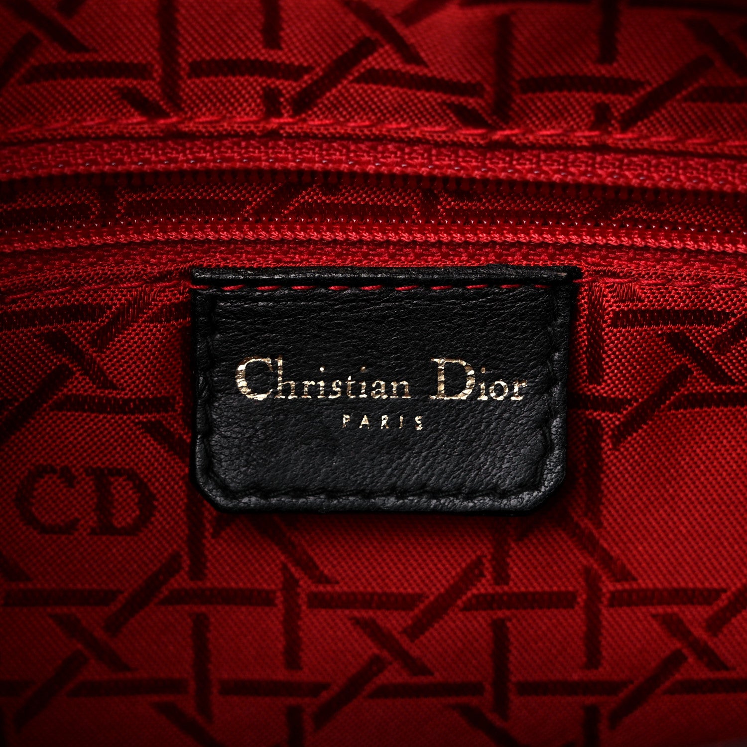 Christian Dior Lambskin Cannage Medium Lady Dior Black 6 of 13