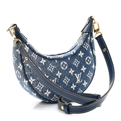 Louis Vuitton Monogram Jacquard Denim Loop Bleu 3 of 9