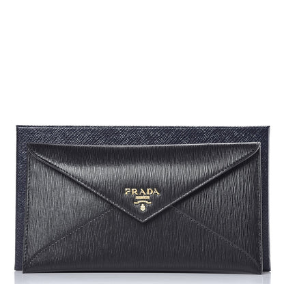 Prada Vitello Move Envelope Wallet Black 8 of 8
