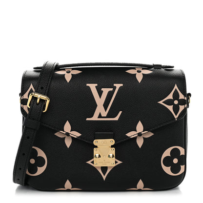 Louis Vuitton Empreinte Monogram Giant Pochette Metis Black Beige 1 of 9