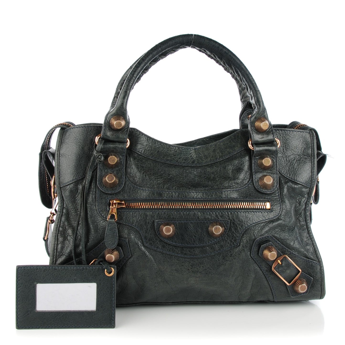 Agneau Giant 21 Rose Gold Hardware City Anthracite