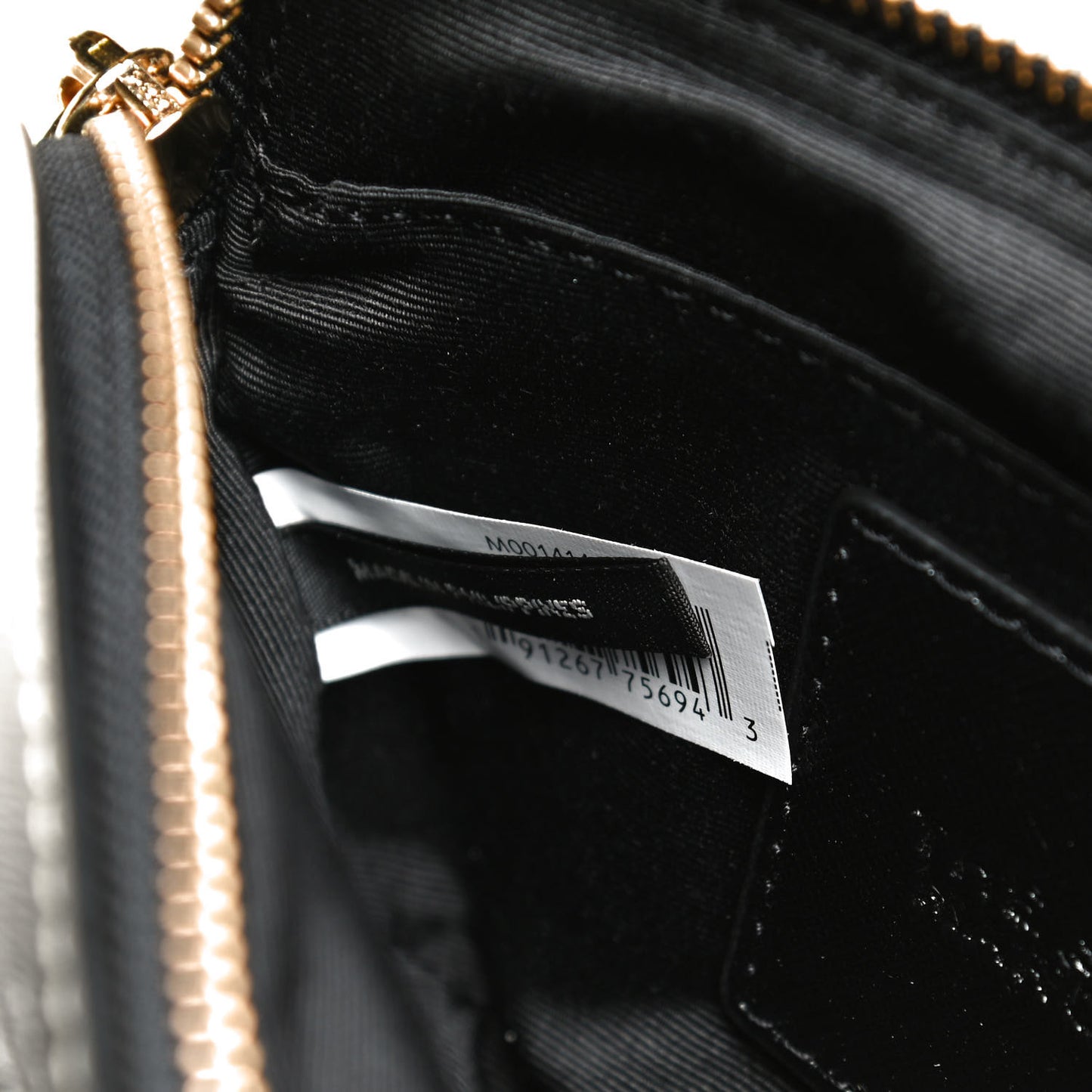 Saffiano Small Snapshot Camera Bag Black