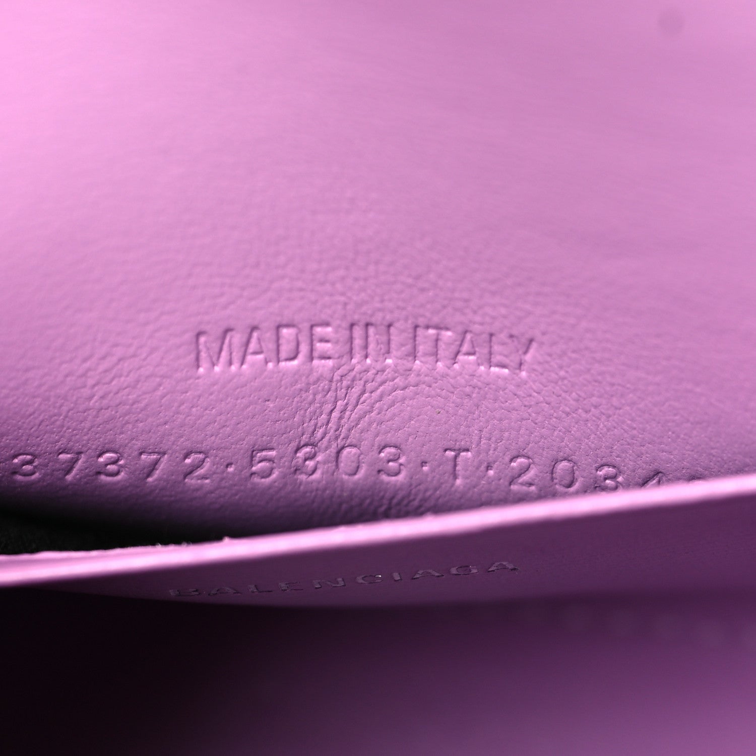 Balenciaga Shiny Box Calfskin Tonal B Hourglass Top Handle Bag Mini Lilac 6 of 11