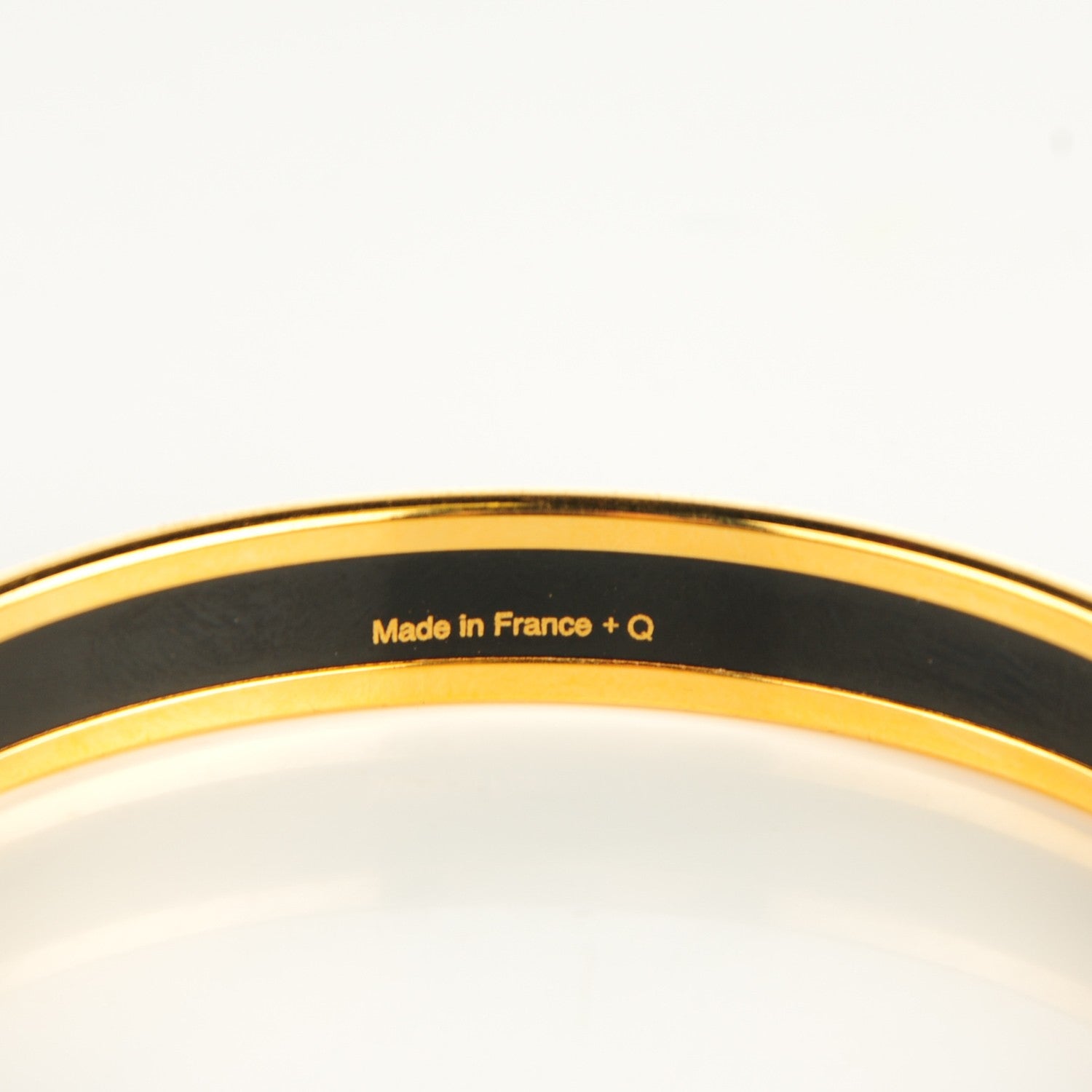 Hermes Enamel Printed Narrow Brazil Bracelet 62 3 of 6