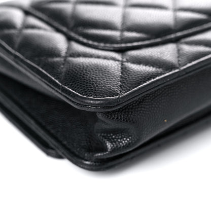 Chanel Caviar Quilted My Everything Wallet On Chain WOC Black 11 of 25