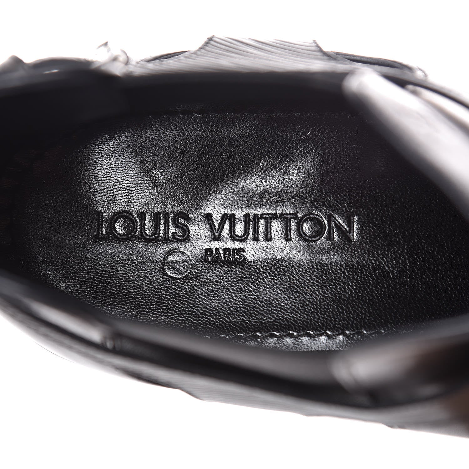 Louis Vuitton Calfskin Epi Greenwich Chelsea Ankle Boots 12 Black 7 of 8