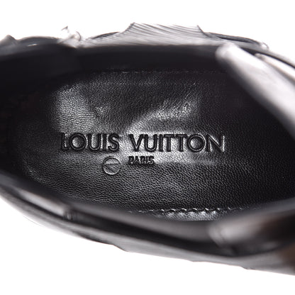 Louis Vuitton Calfskin Epi Greenwich Chelsea Ankle Boots 12 Black 7 of 8