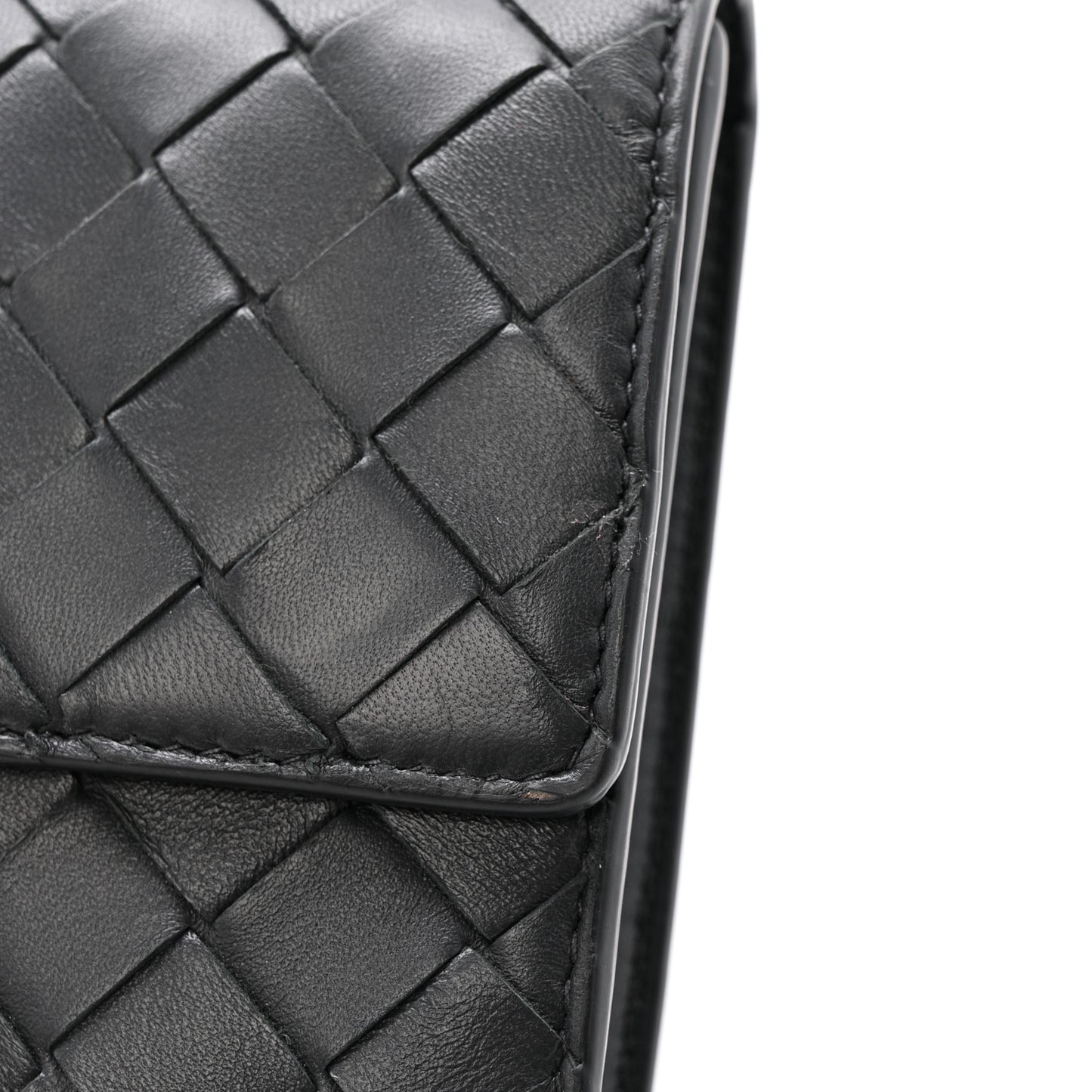 Nappa Intrecciato Enamel Long Andiamo Top Handle Daisy Clutch Ardoise