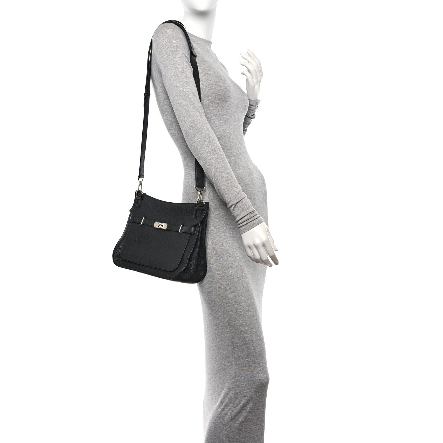 Hermes Taurillon Clemence Jypsiere 28 Plomb 2 of 11