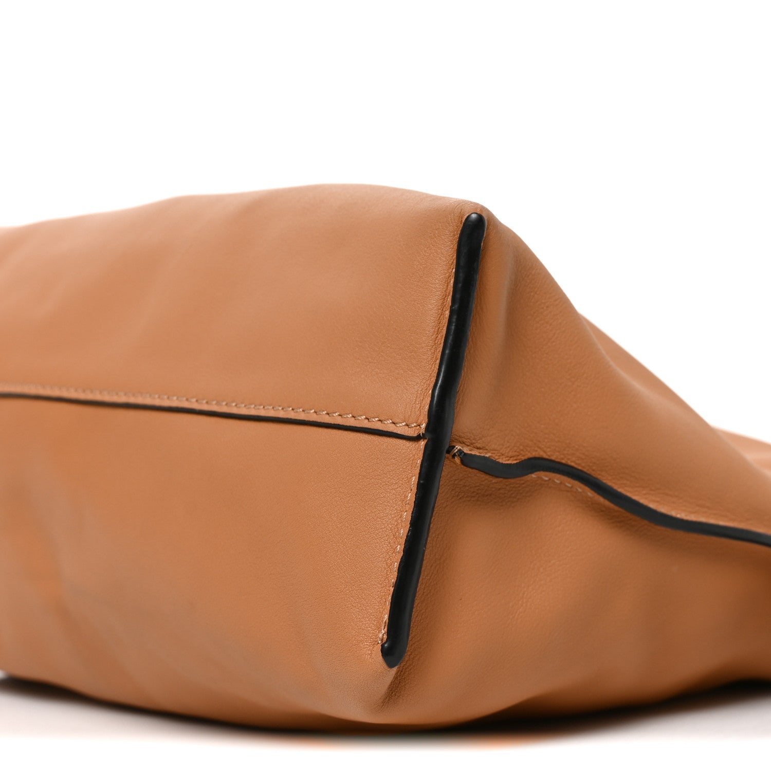 Loewe Nappa Calfskin Medium Flamenco Knot Clutch Warm Desert 8 of 8