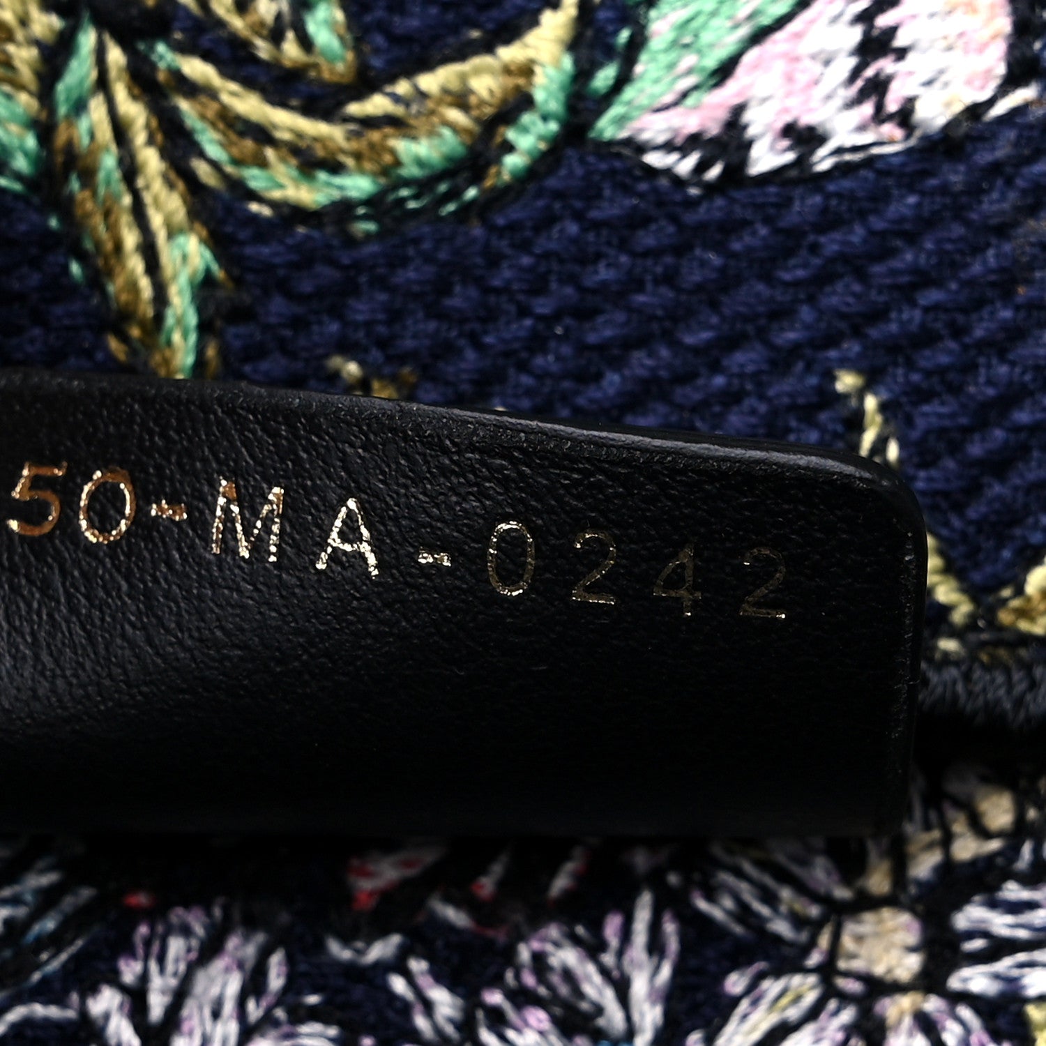 Christian Dior Canvas Embroidered Large D-Constellation Book Tote Blue Multicolor 7 of 9