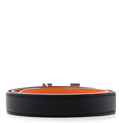 Hermes Swift Epsom 24mm Mini Constance H Belt 70 Black Orange 2 of 5