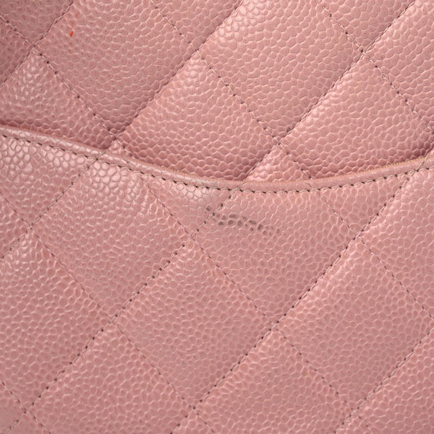 Caviar Quilted Small Bowler Pink