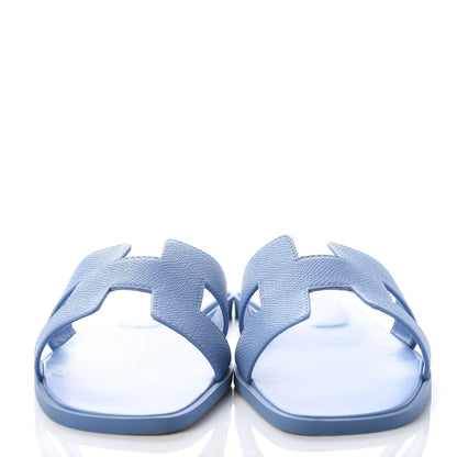 Hermes Epsom Oran Sandals 41 Bleu Paradis 2 of 10