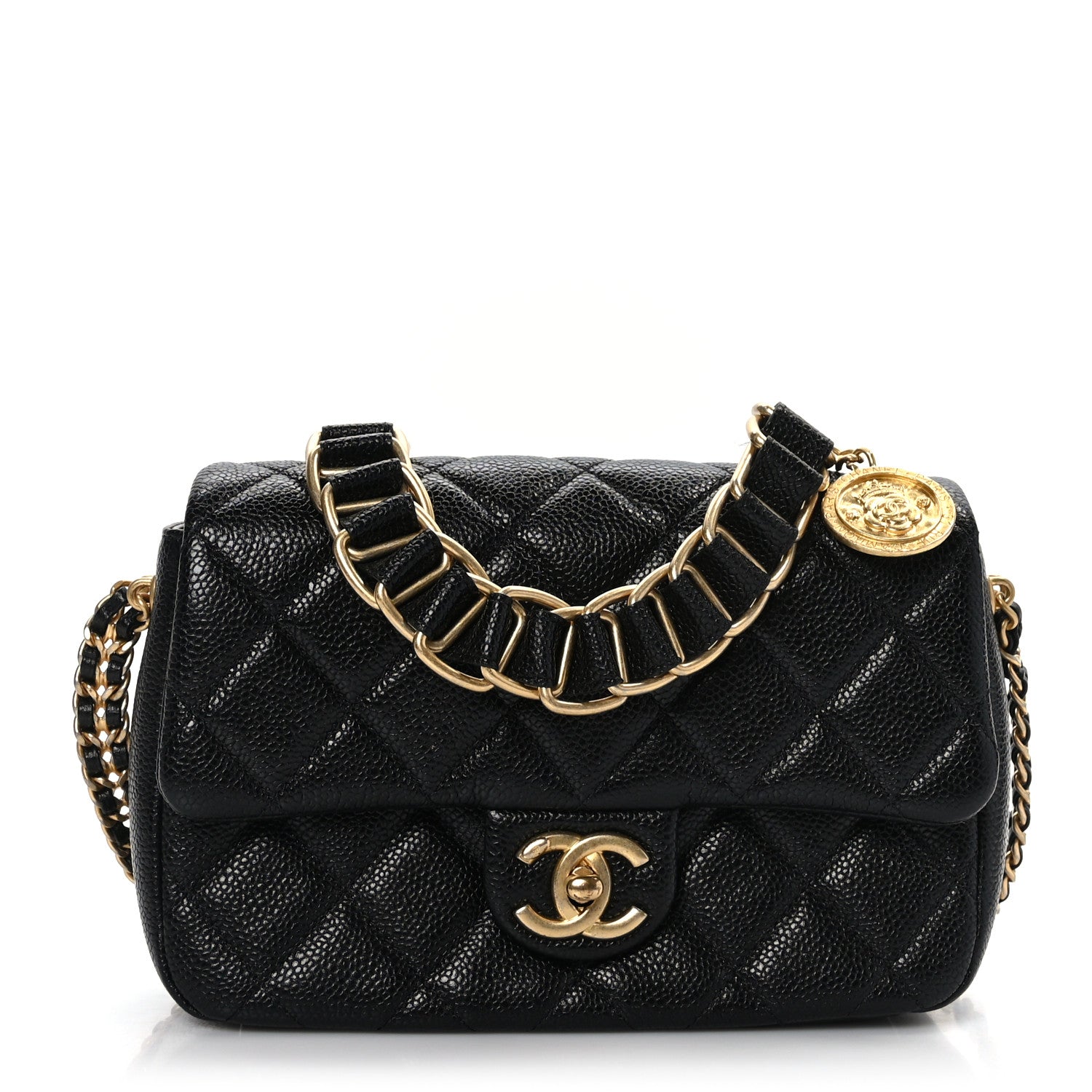 Chanel Caviar Quilted Chain Soul Flap Black 1 of 9