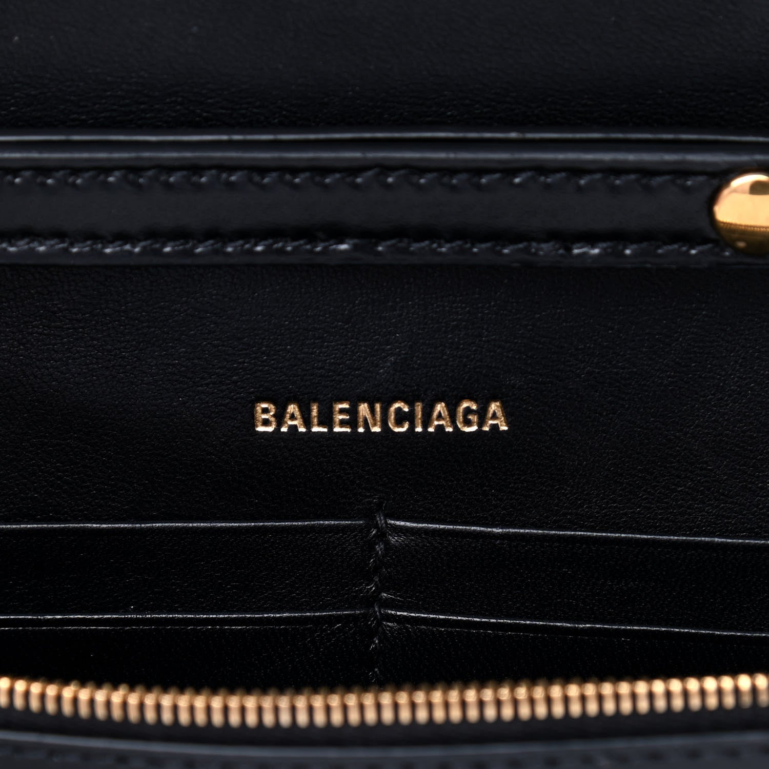 Balenciaga Shiny Box Calfskin Hourglass Chain Bag Black 6 of 8