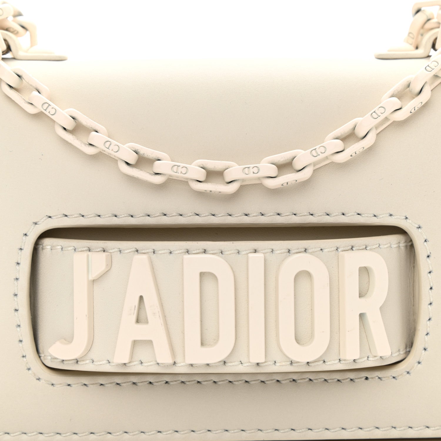 Christian Dior Ultra Matte Calfskin Mini J'Adior Chain Flap Bag White 7 of 10