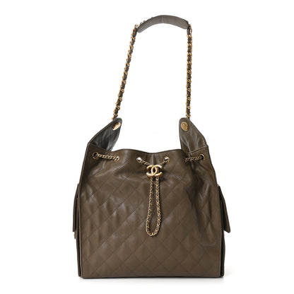 Chanel Caviar Quilted Medium Chanel 25 Handbag Dark Khaki 1 of 11