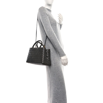 Bottega Veneta Nappa Intrecciato New Roma Tote Grey 2 of 9
